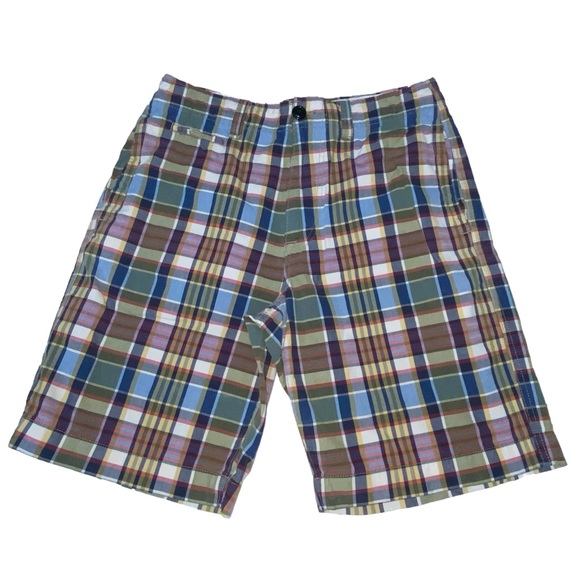 American Eagle Outfitters Plaid Blue Yellow Shorts - Men’s 32 - Picture 11 of 11